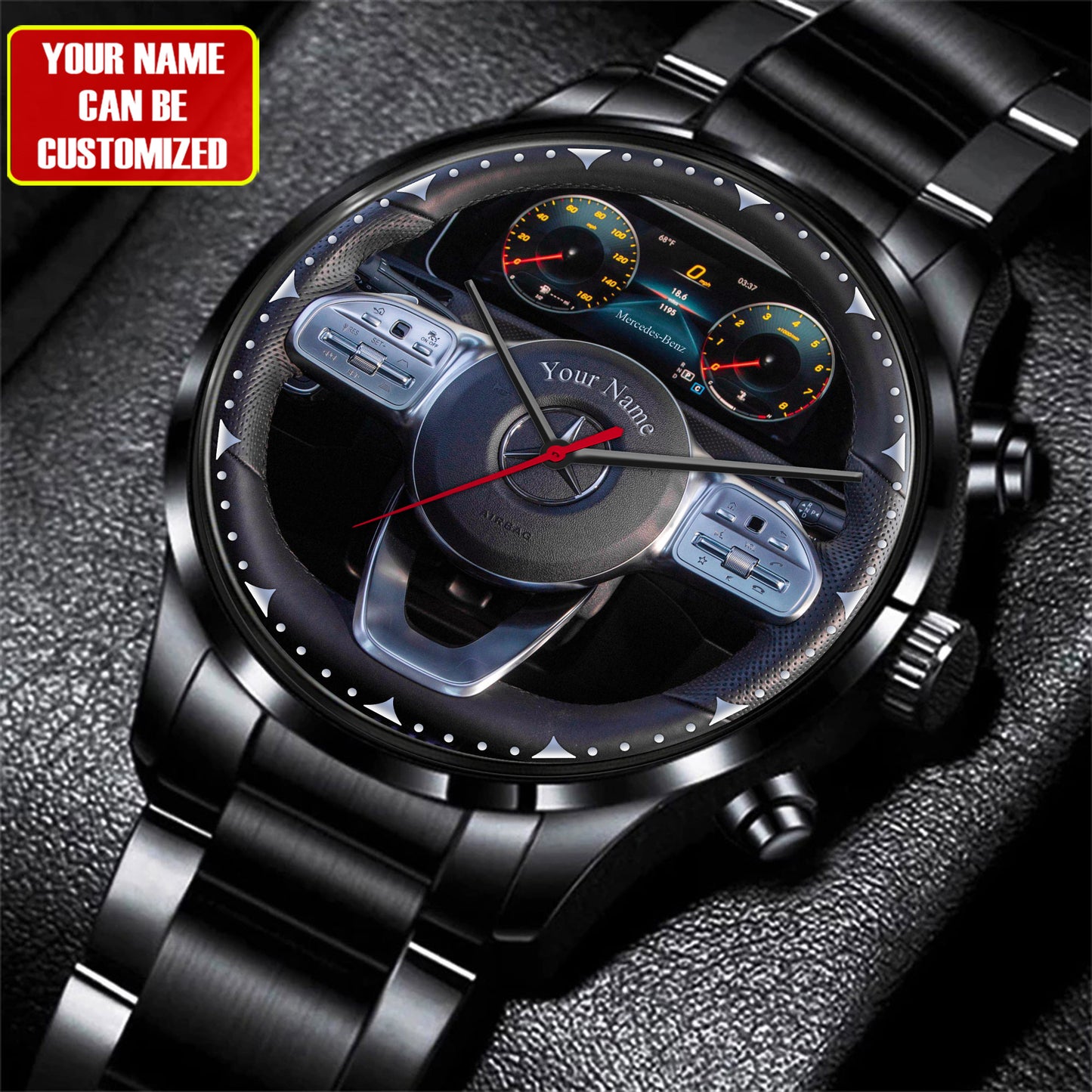 Personalized Merc Interior Luxury Stainless Steel Watch V2