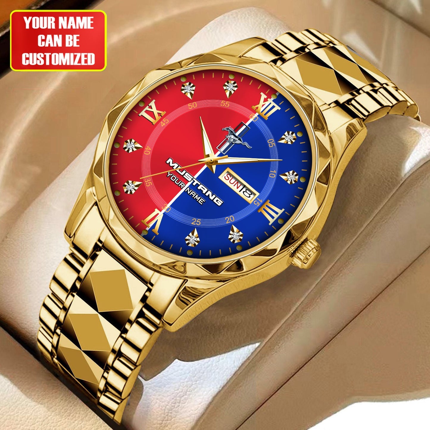 Personalized F Mustang Luxury Alloy Charley Watch