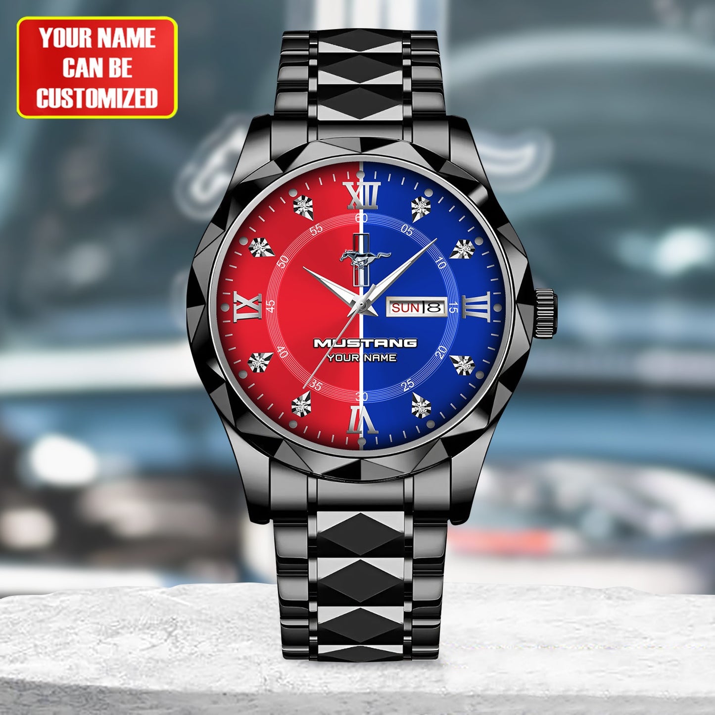 Personalized F Mustang Luxury Alloy Charley Watch