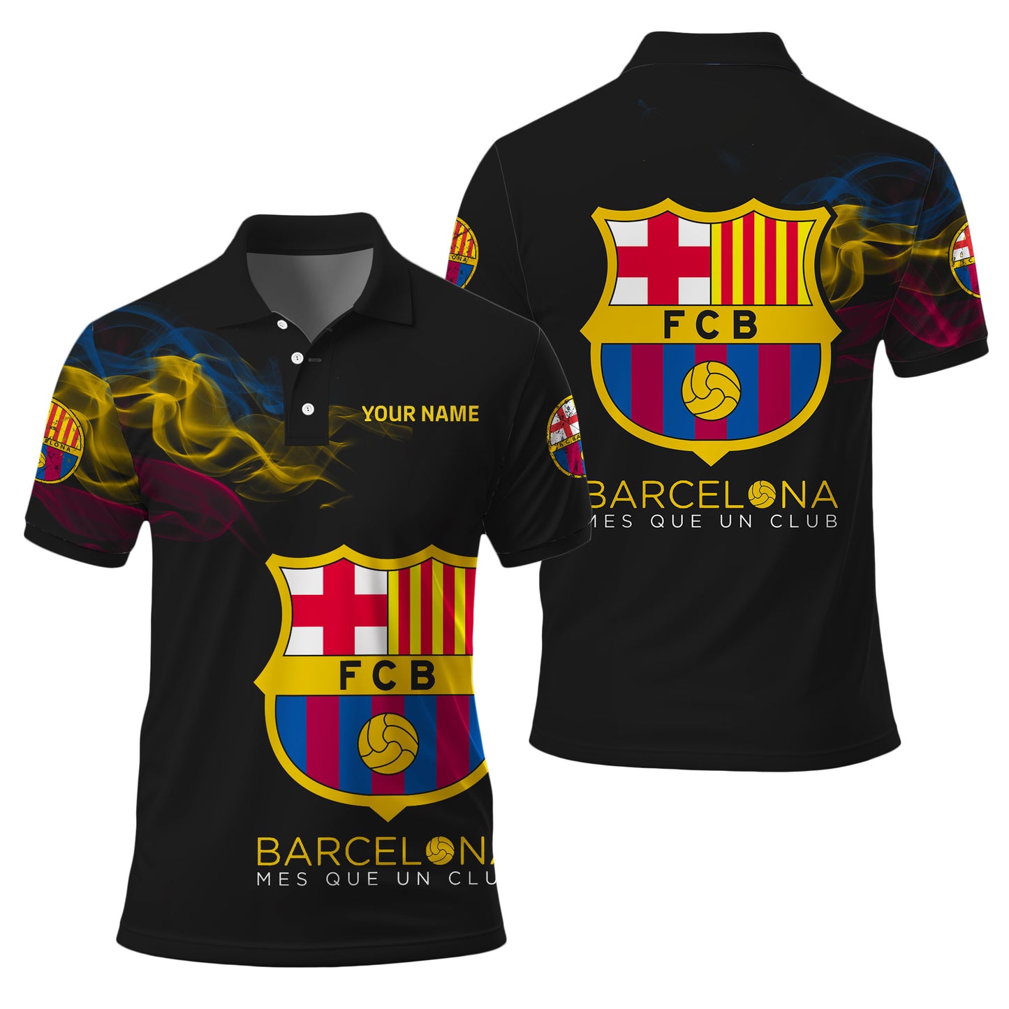 Personalized Barcelona FC 3D Full Printing Set , Barcelona FC Shirt , Barcelona Set , Zipper Polo, Hoodie , Short , Polo , hawaii V8