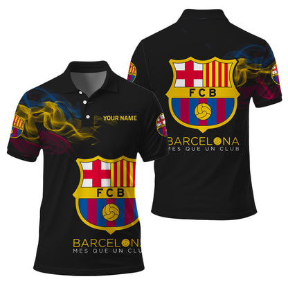 Personalized Barcelona FC 3D Full Printing Set , Barcelona FC Shirt , Barcelona Set , Zipper Polo, Hoodie , Short , Polo , hawaii V8