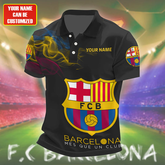Personalized Barcelona FC 3D Full Printing Set , Barcelona FC Shirt , Barcelona Set , Zipper Polo, Hoodie , Short , Polo , hawaii V8