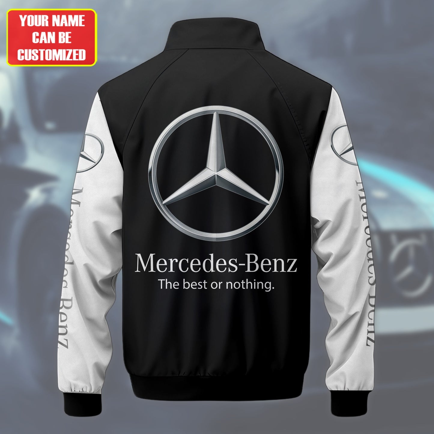 Personalized Merc Zipper Stand Collar Jacket 3D