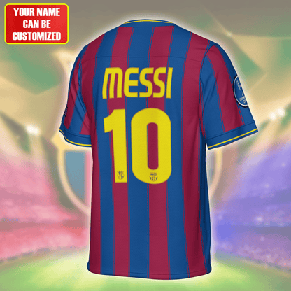 Personalized Barca M10 Football Jersey 2010 UCL Finals
