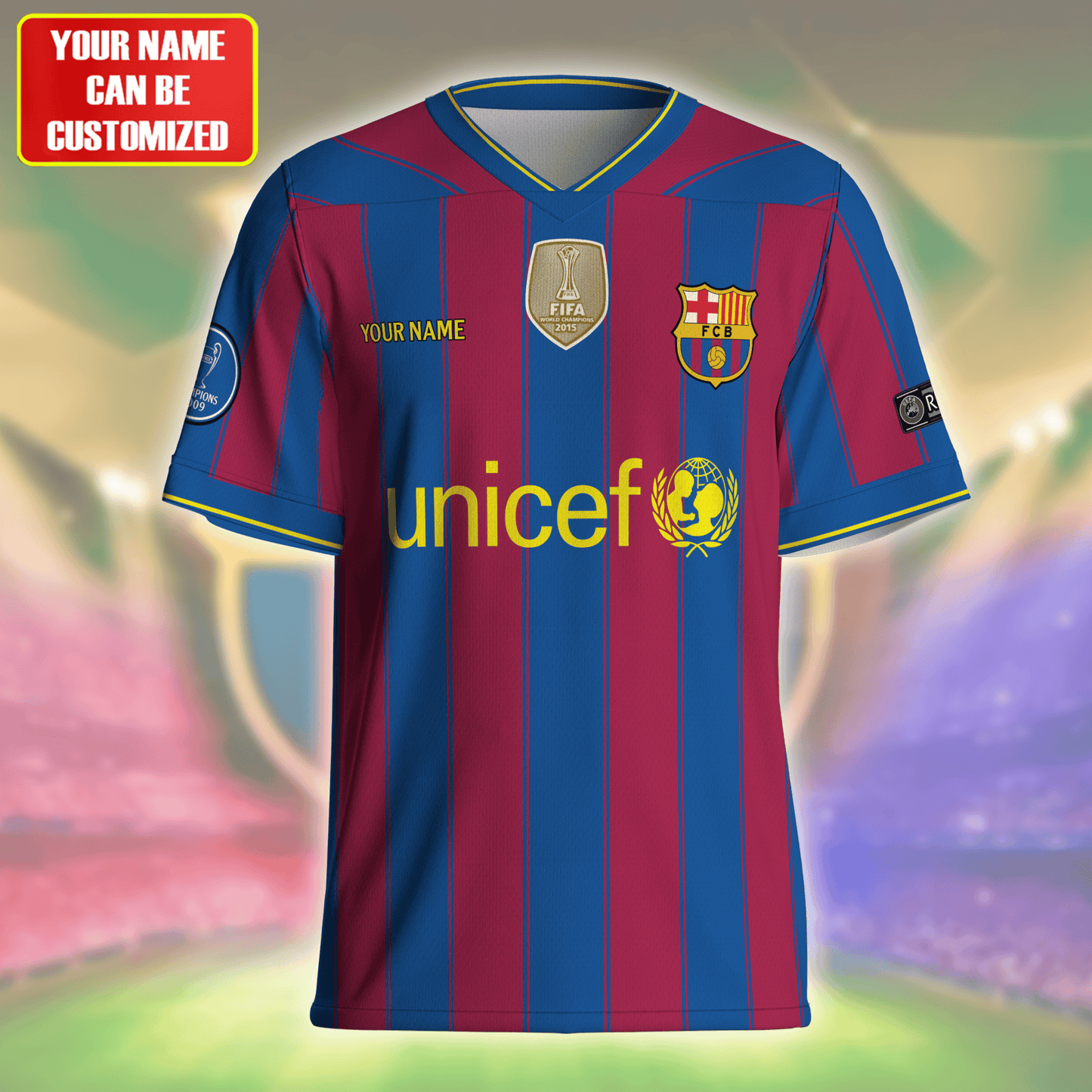 Personalized Barca M10 Football Jersey 2010 UCL Finals
