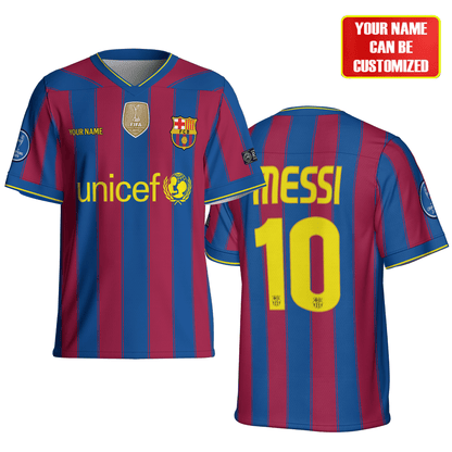 Personalized Barca M10 Football Jersey 2010 UCL Finals