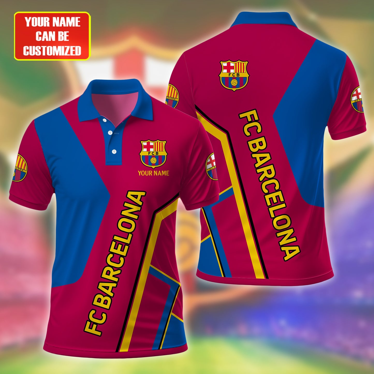 Personalized Barcelona FC 3D Full Printing Set , Barcelona FC Shirt , Barcelona Set , Zipper Polo, Hoodie , Short , Polo , hawaii V9