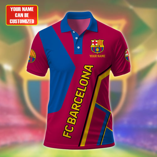 Personalized Barcelona FC 3D Full Printing Set , Barcelona FC Shirt , Barcelona Set , Zipper Polo, Hoodie , Short , Polo , hawaii V9