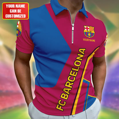 Personalized Barcelona FC 3D Full Printing Set , Barcelona FC Shirt , Barcelona Set , Zipper Polo, Hoodie , Short , Polo , hawaii V9