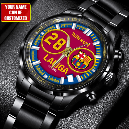 Barcelona FC Luxury Stainless Steel Watch V3
