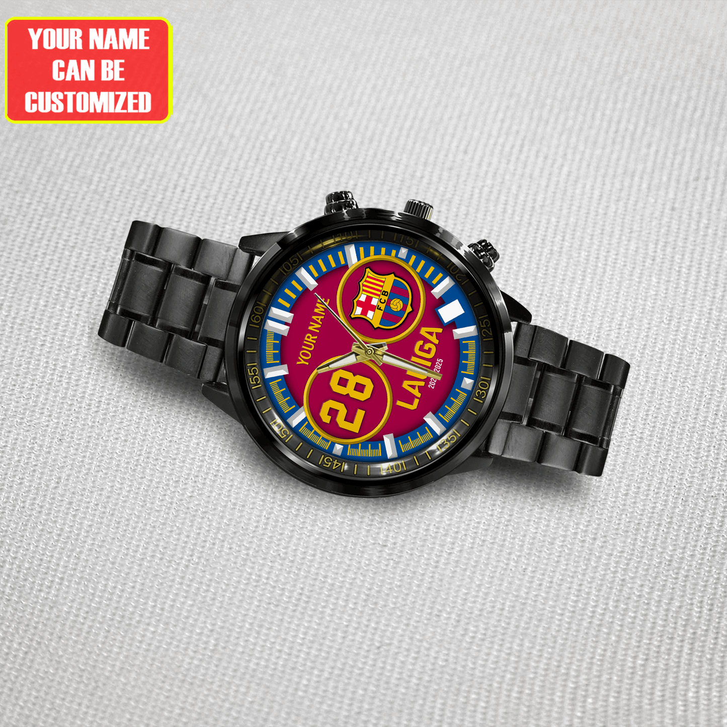 Barcelona FC Luxury Stainless Steel Watch V3