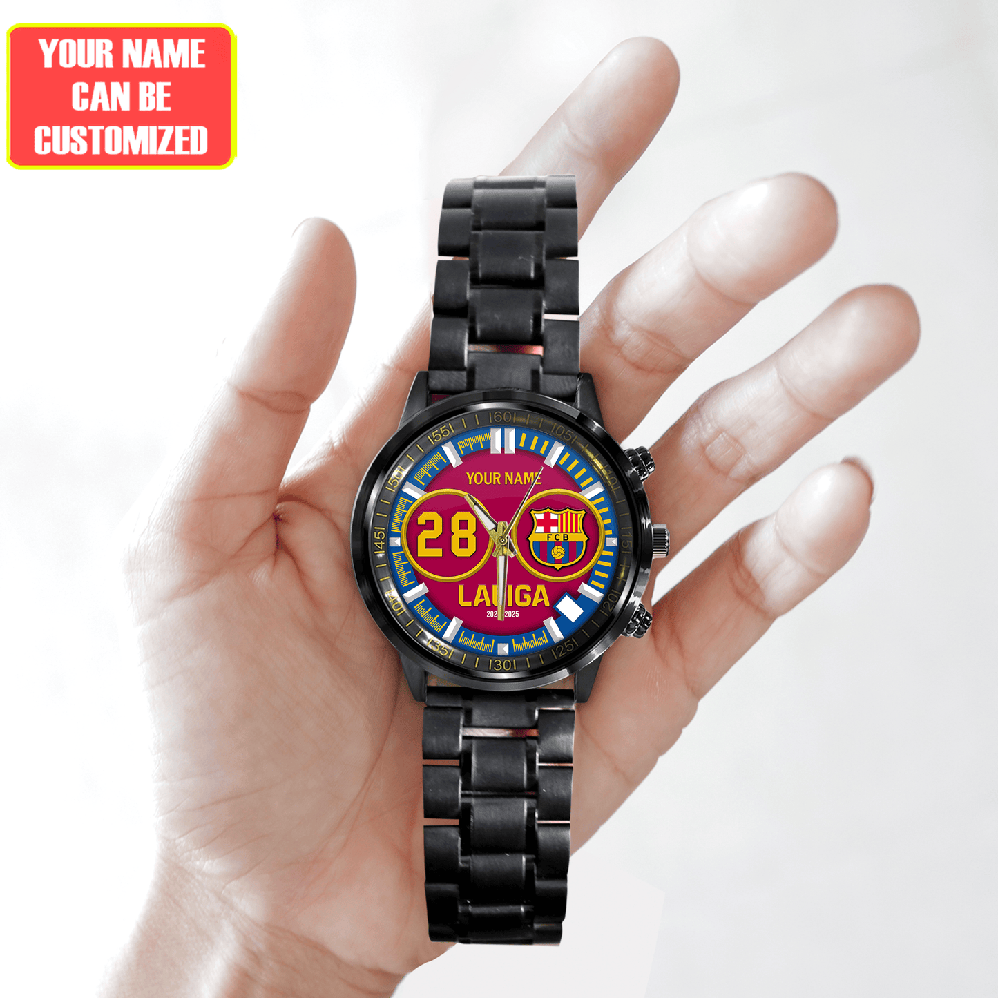 Barcelona FC Luxury Stainless Steel Watch V3