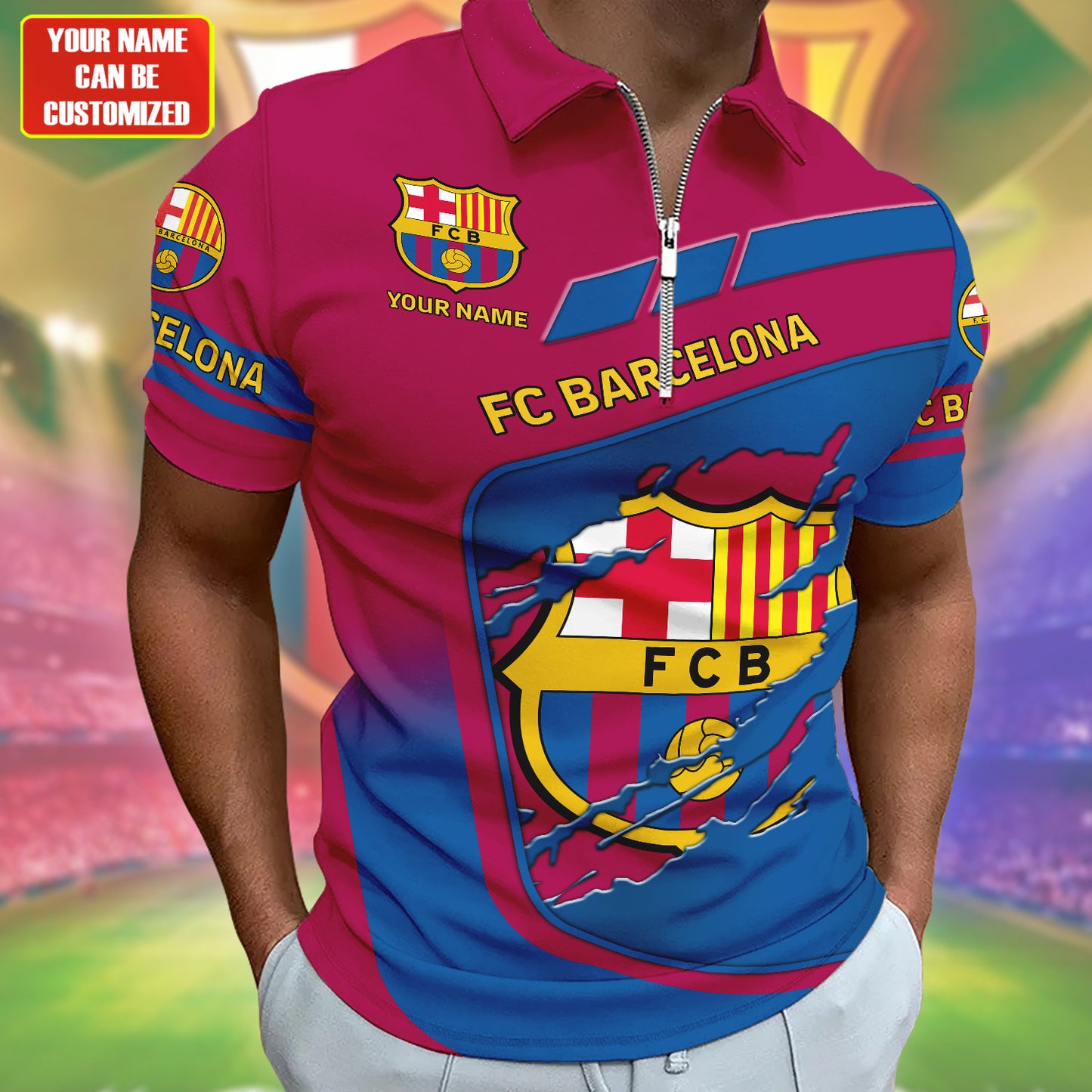 Personalized Barcelona 3D Full Printing Set , Barcelona Shirt , Hoodie , Short , Polo ,hawaii V38