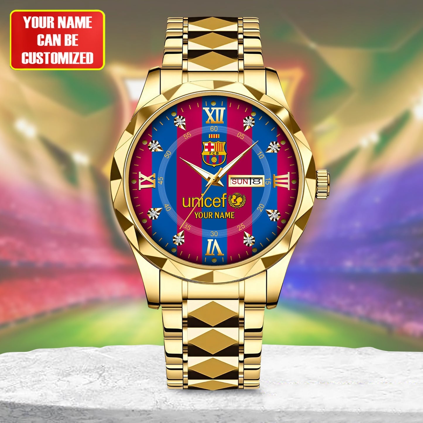 Personalized Barcelona FC 2010 Alloy Charley Watch