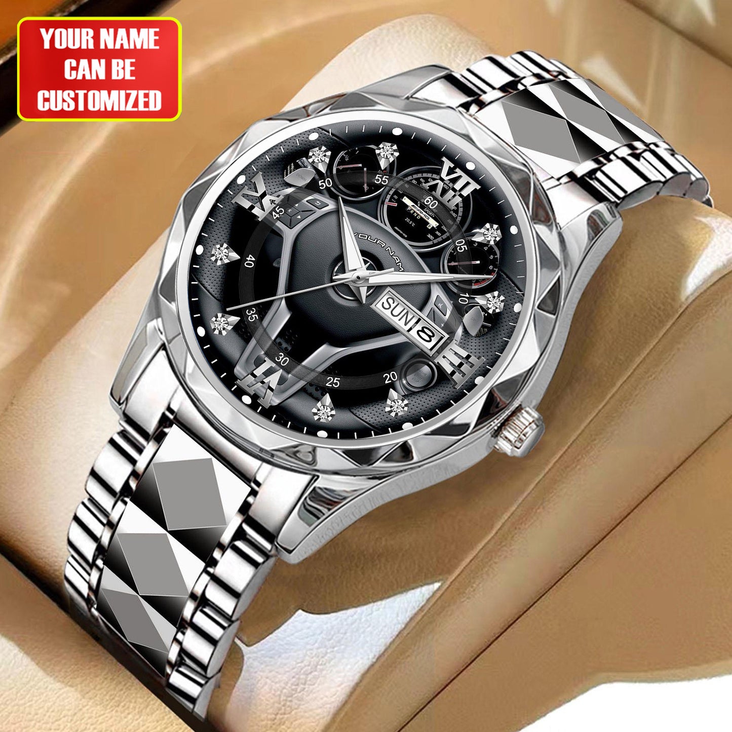 Personalized Merc Interior Luxury Alloy Charley Watch