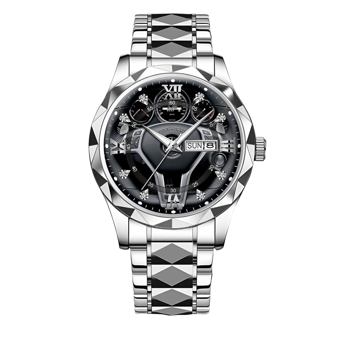 Personalized Merc Interior Luxury Alloy Charley Watch