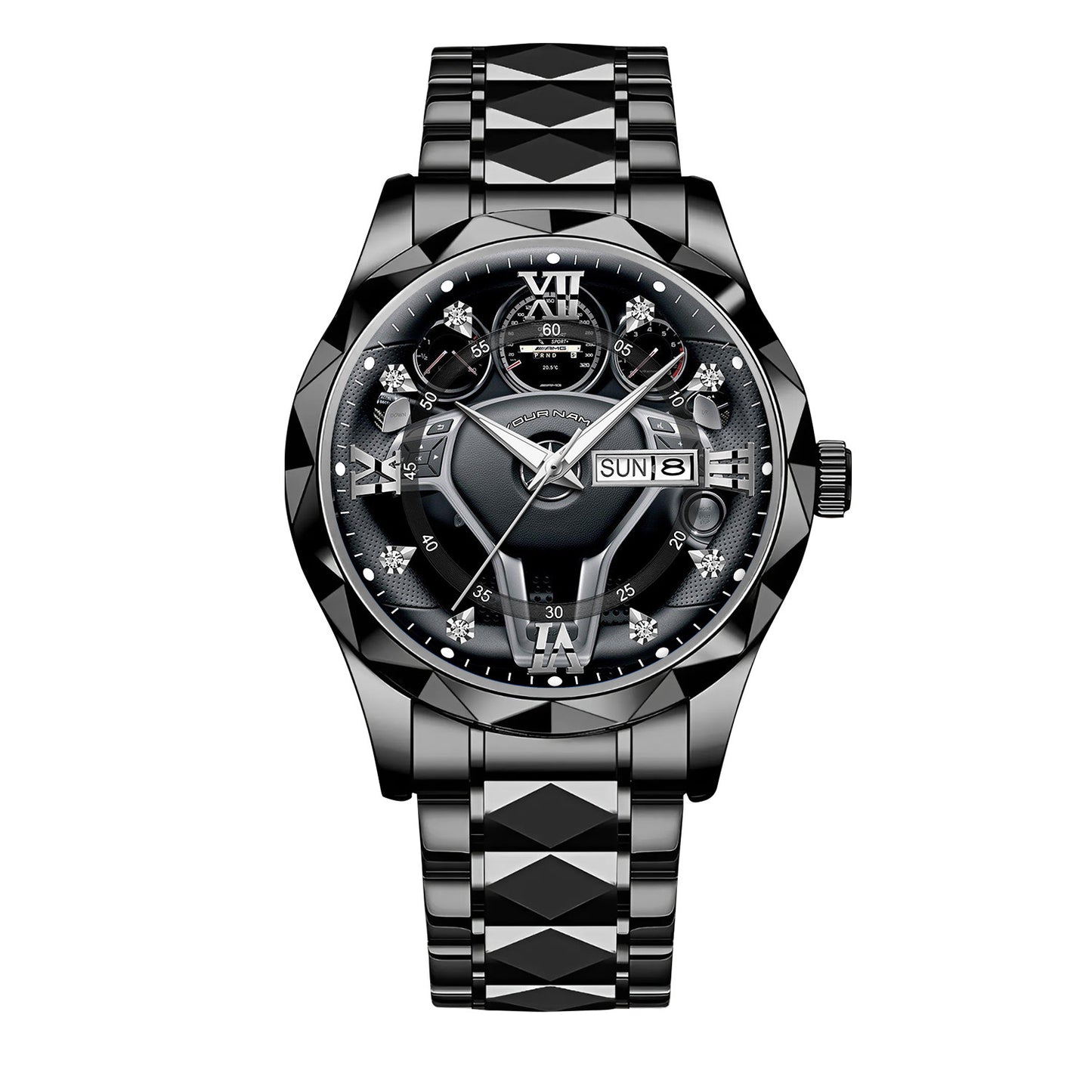 Personalized Merc Interior Luxury Alloy Charley Watch