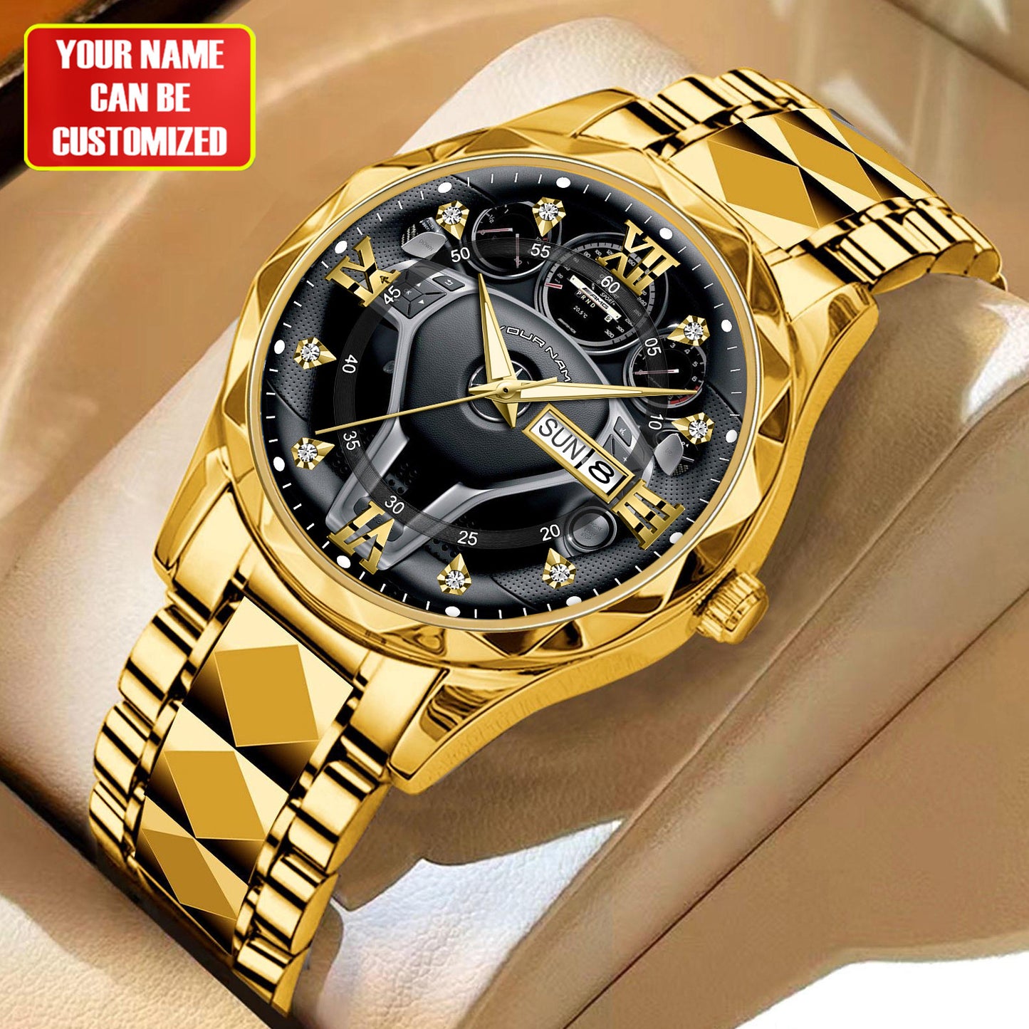 Personalized Merc Interior Luxury Alloy Charley Watch