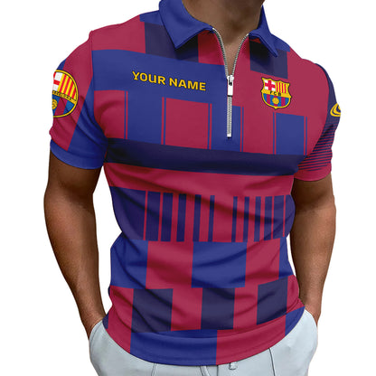 Personalized Barcelona FC 3D Full Printing Set , Barcelona FC Shirt , Barcelona Set , Zipper Polo, Hoodie , Short , Polo , hawaii V11