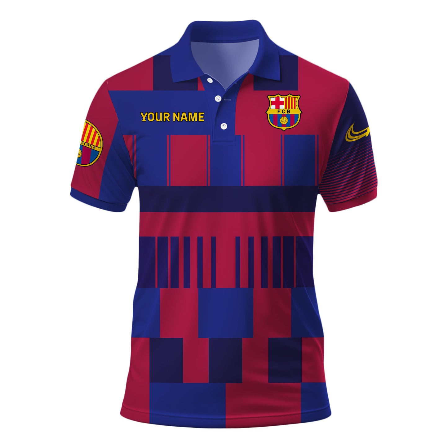 Personalized Barcelona FC 3D Full Printing Set , Barcelona FC Shirt , Barcelona Set , Zipper Polo, Hoodie , Short , Polo , hawaii V11