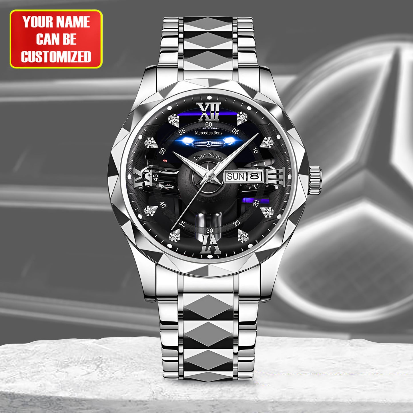 Personalized Merc Interior Luxury Alloy Charley Watch V2