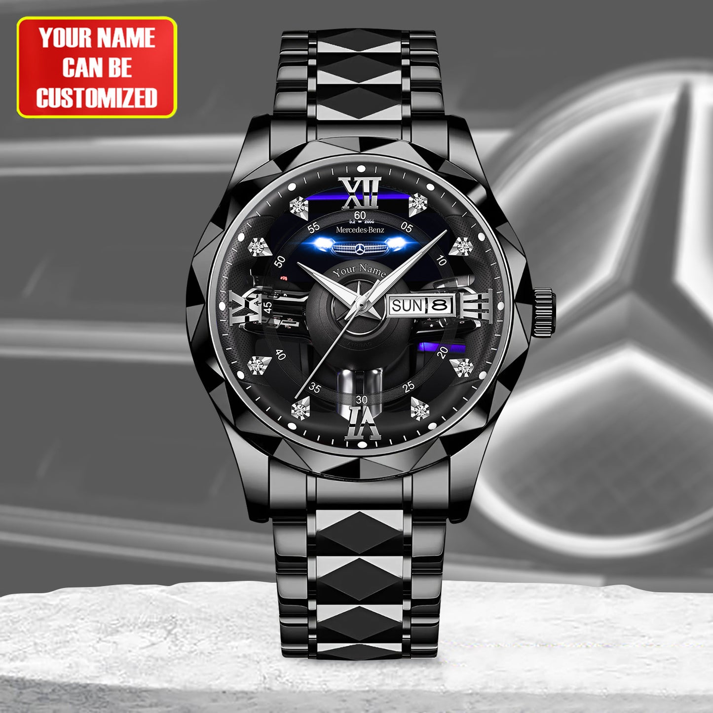Personalized Merc Interior Luxury Alloy Charley Watch V2