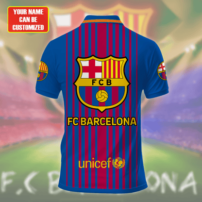 Personalized Barcelona FC 3D Full Printing Set , Barcelona FC Shirt , Barcelona Set , Zipper Polo, Hoodie , Short , Polo , hawaii V12