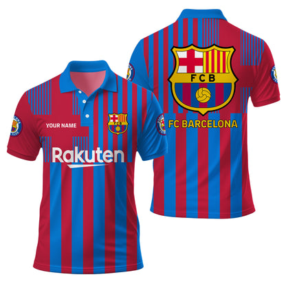 Personalized Barcelona FC 3D Full Printing Set , Barcelona FC Shirt , Barcelona Set , Zipper Polo, Hoodie , Short , Polo , hawaii V13