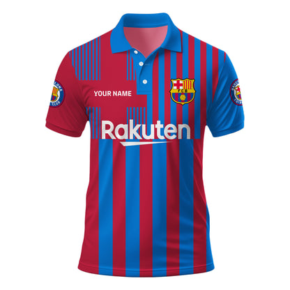 Personalized Barcelona FC 3D Full Printing Set , Barcelona FC Shirt , Barcelona Set , Zipper Polo, Hoodie , Short , Polo , hawaii V13