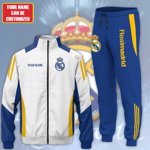 Personalized Real Zipper Stand Collar Jacket & Sweatpants Set V2