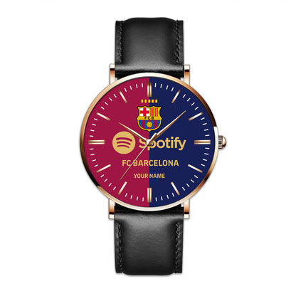 Personalized Barcelona Sport Leather Watch V2