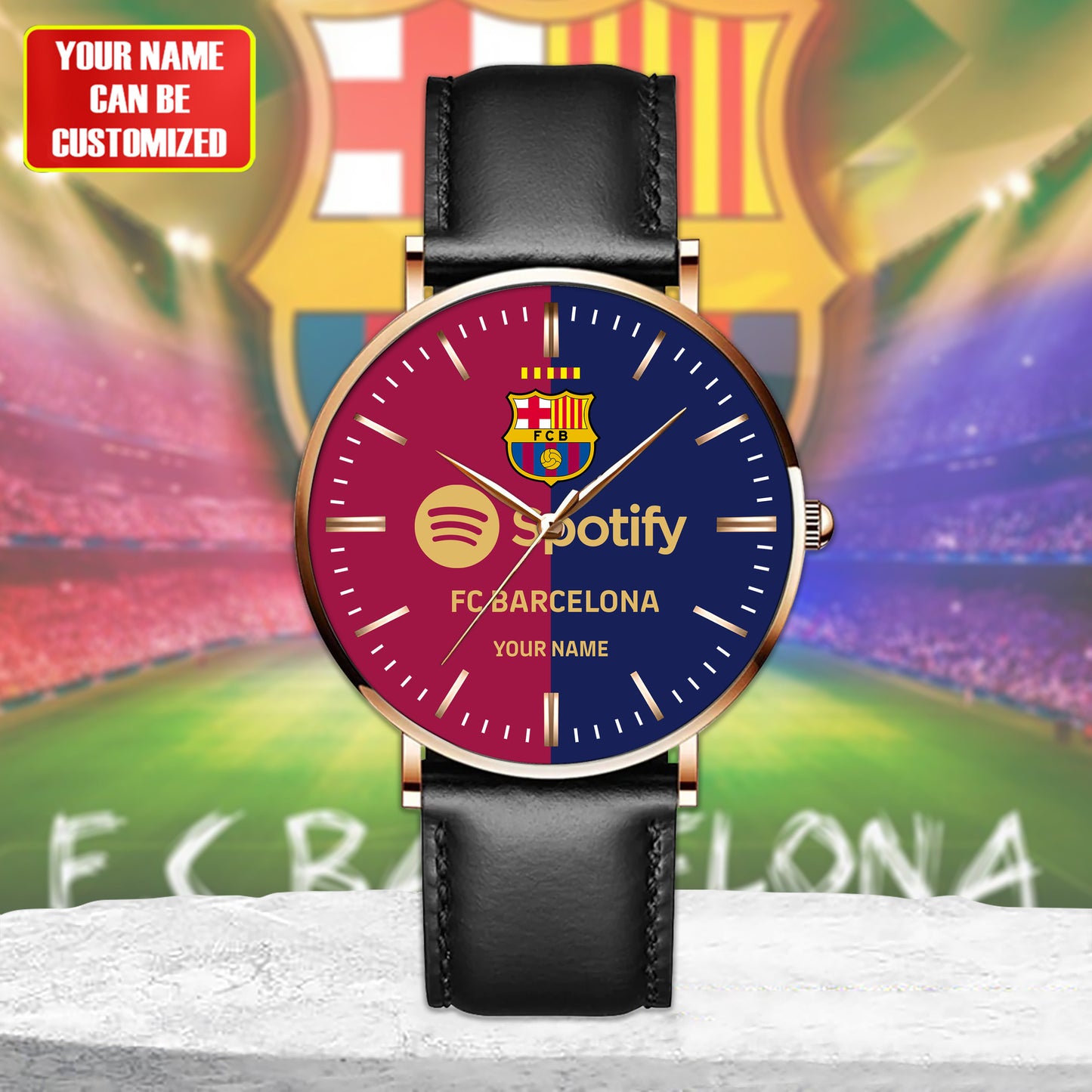 Personalized Barcelona Sport Leather Watch V2