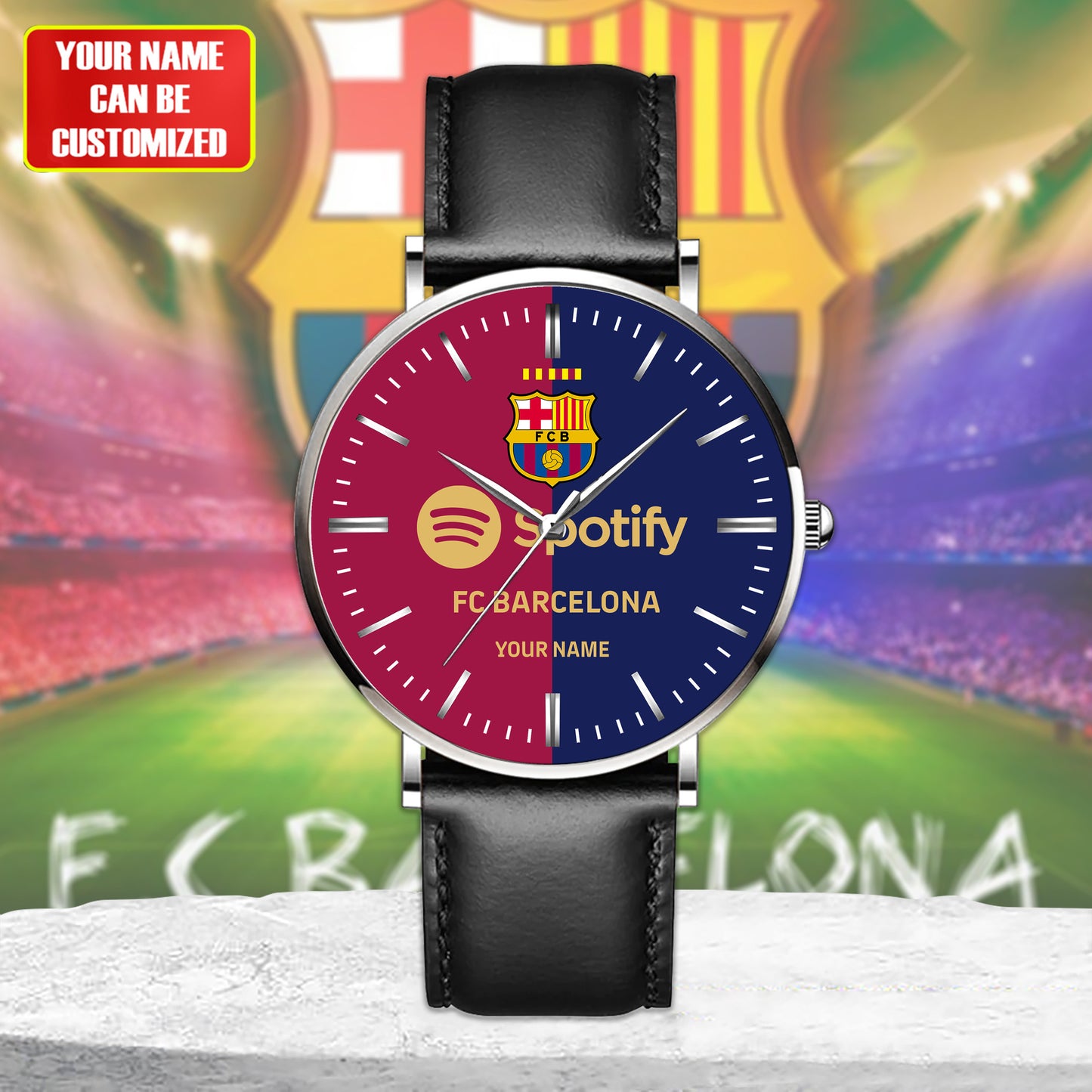 Personalized Barcelona Sport Leather Watch V2