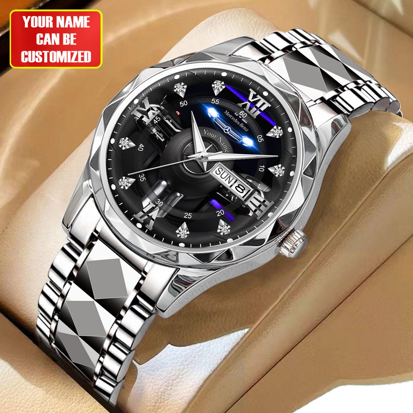Personalized Merc Interior Luxury Alloy Charley Watch V2