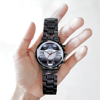 Personalized Merc Steering Wheel Luxury Stainless Steel Watch V5