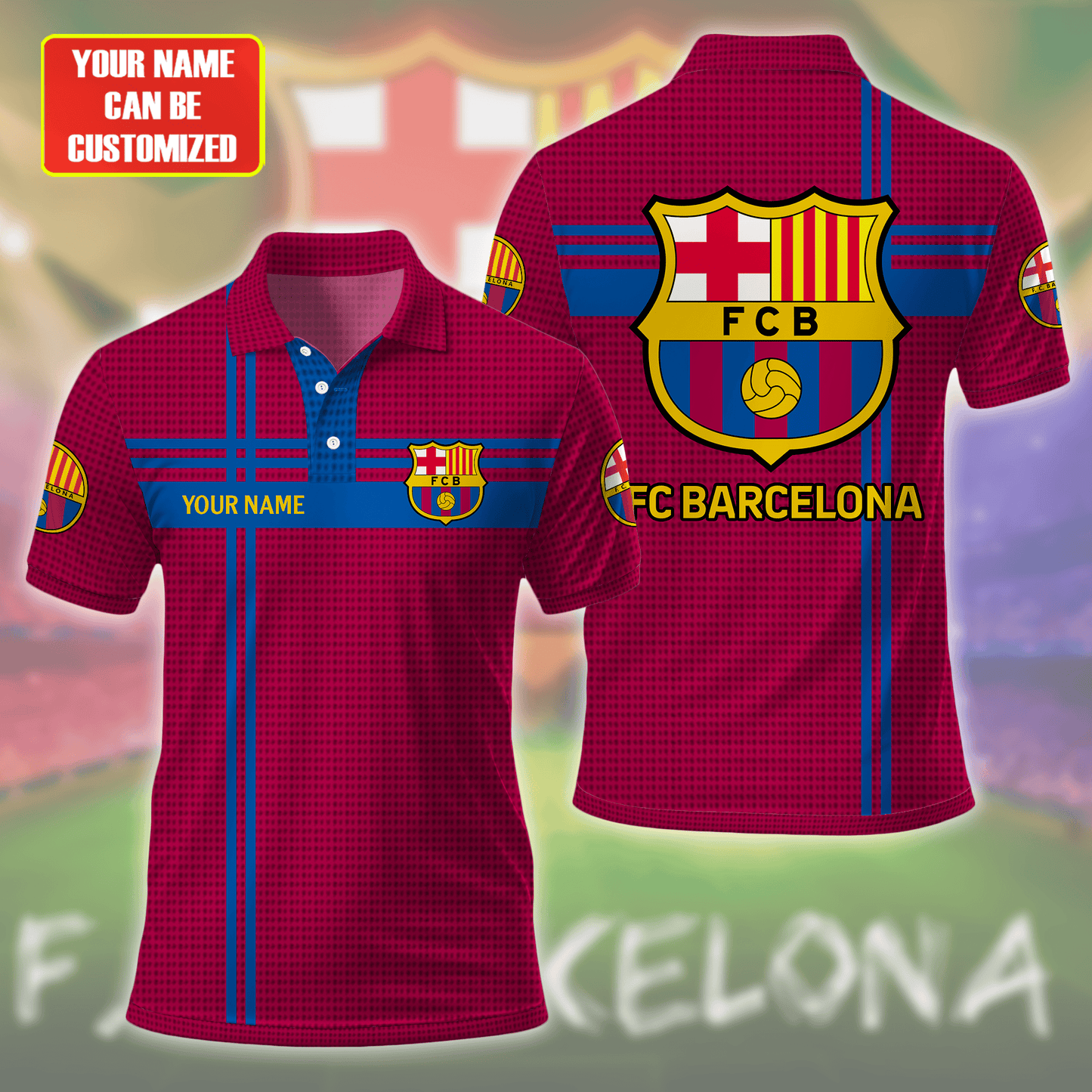 Personalized Barcelona FC 3D Full Printing Set , Barcelona FC Shirt , Barcelona Set , Zipper Polo, Hoodie , Short , Polo , hawaii V14