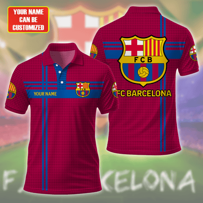 Personalized Barcelona FC 3D Full Printing Set , Barcelona FC Shirt , Barcelona Set , Zipper Polo, Hoodie , Short , Polo , hawaii V14