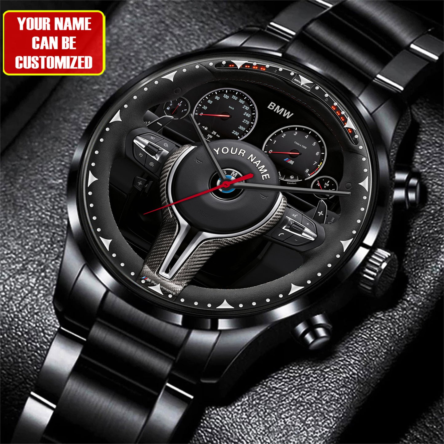Personalized BW Luxury Stainless Steel Watch