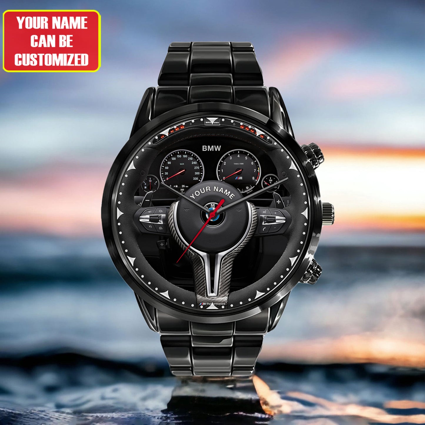 Personalized BW Luxury Stainless Steel Watch