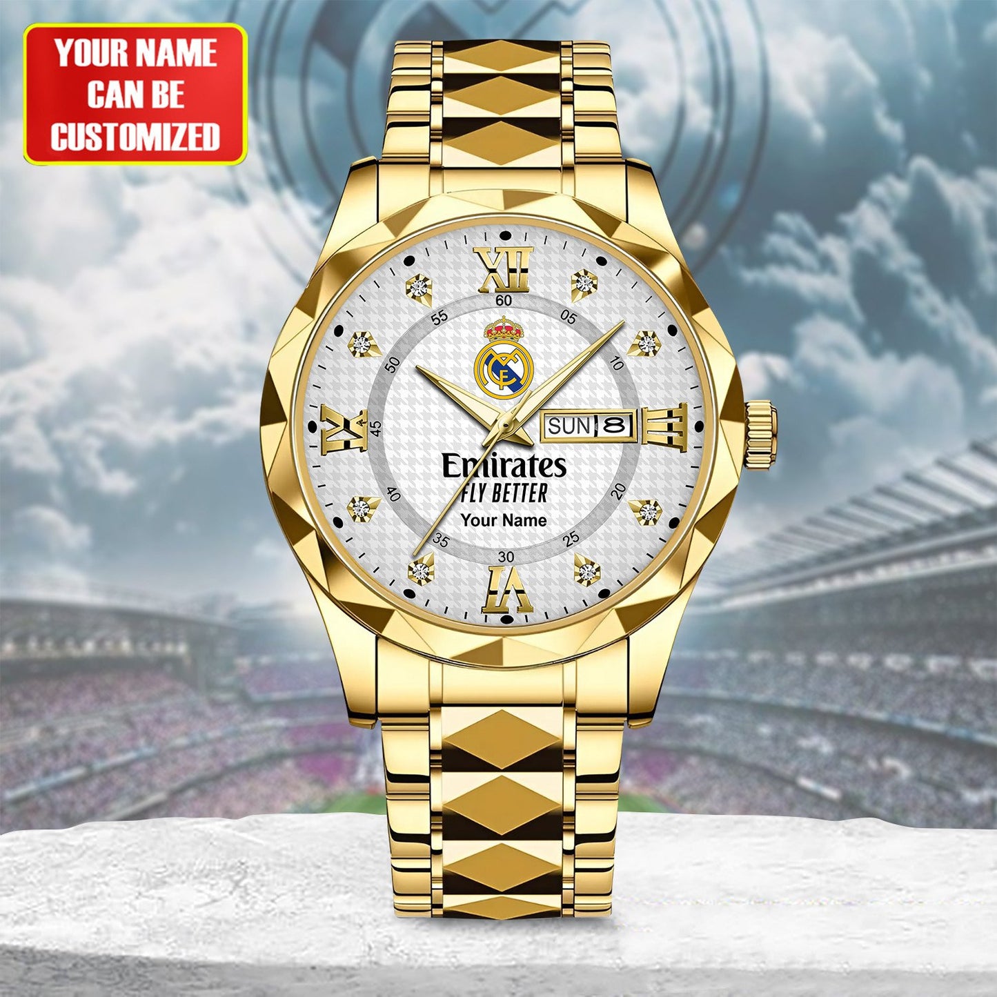 Personalized Real Madrid Luxury Alloy Charley Watch V4