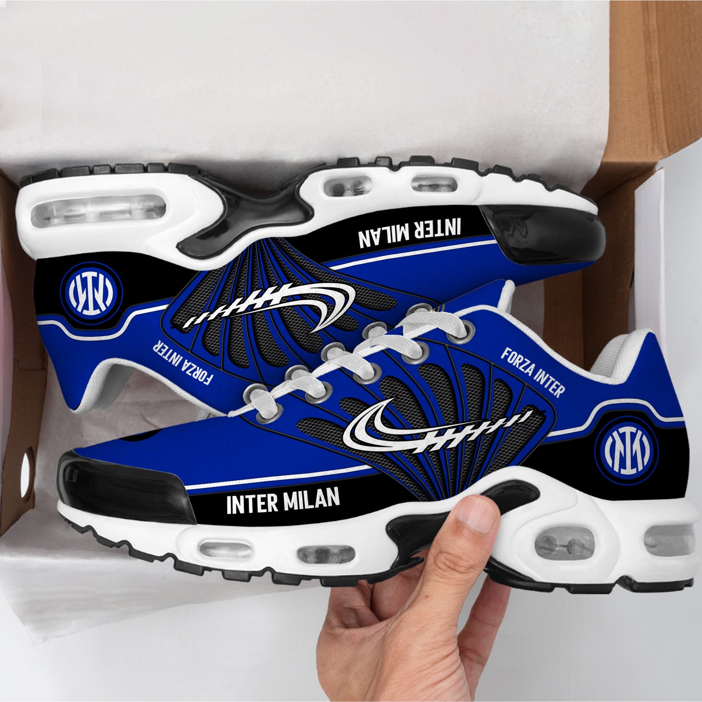Personalized Inter Milan Air Cushion Sneaker V6