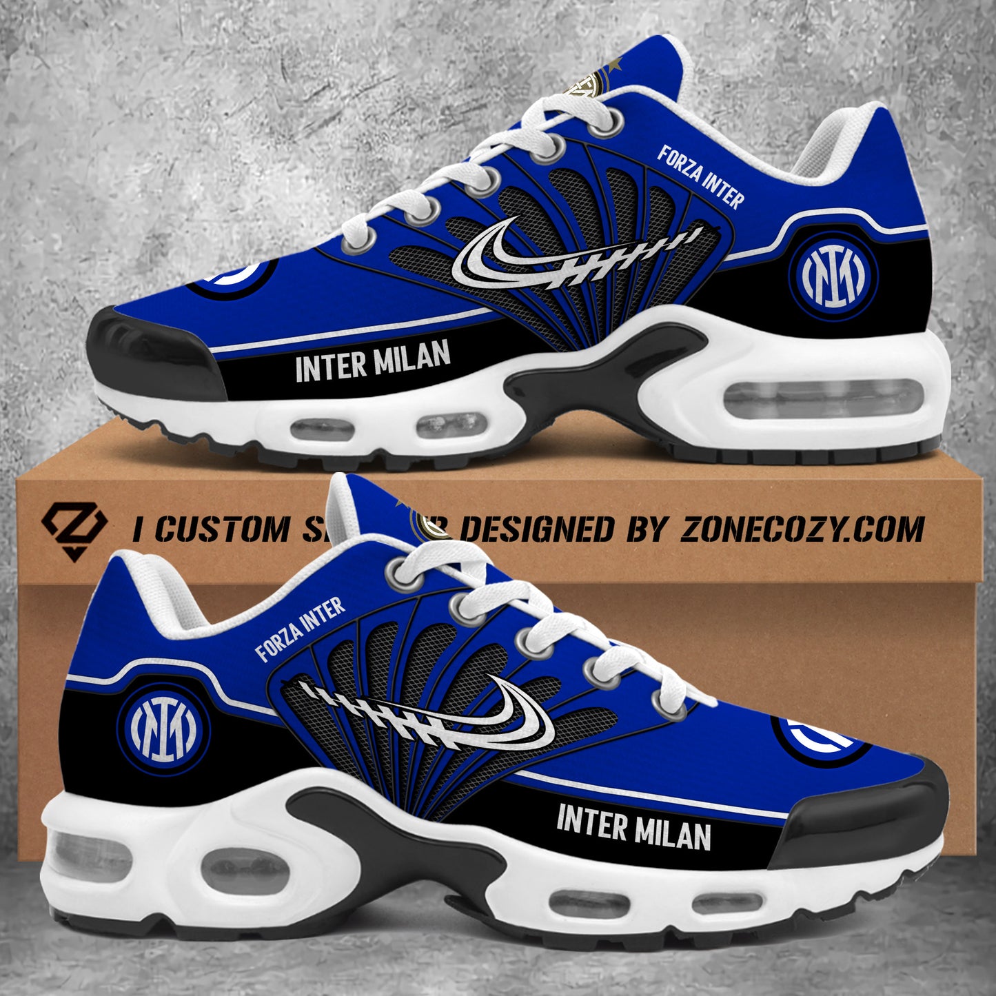 Personalized Inter Milan Air Cushion Sneaker V6