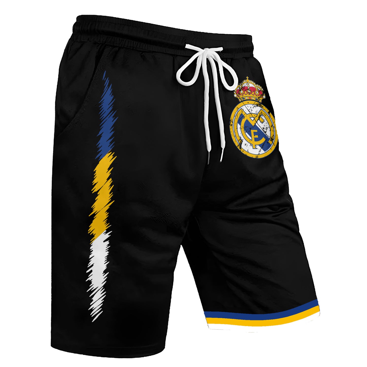 Personalized Real Madrid 3D Full Printing Set , Real Madrid Shirt , Real Madrid Set , Zipper Polo, Hoodie , Short , Polo , hawaii