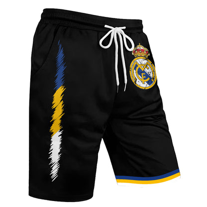 Personalized Real Madrid 3D Full Printing Set , Real Madrid Shirt , Real Madrid Set , Zipper Polo, Hoodie , Short , Polo , hawaii