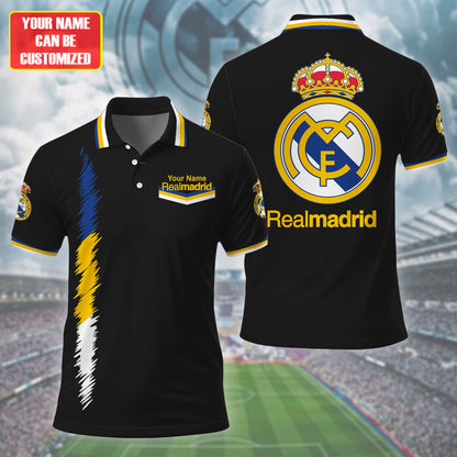 Personalized Real Madrid 3D Full Printing Set , Real Madrid Shirt , Real Madrid Set , Zipper Polo, Hoodie , Short , Polo , hawaii