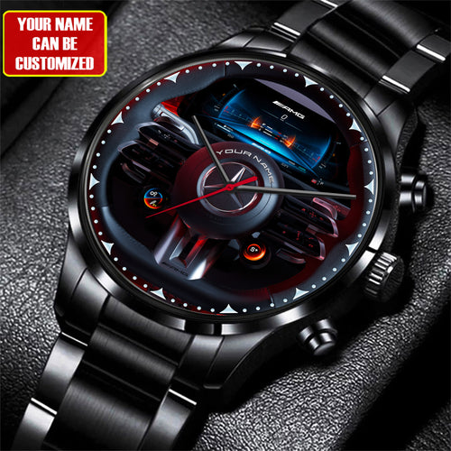 Personalized Merc AMG Cockpit Luxury Stainless Steel Watch