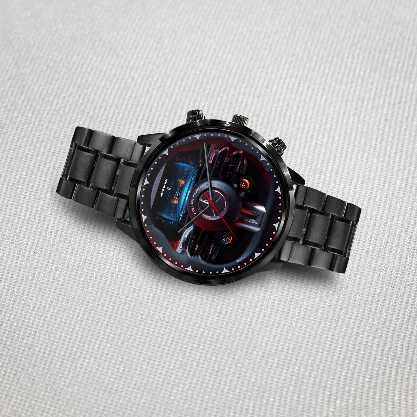 Personalized Merc AMG Cockpit Luxury Stainless Steel Watch