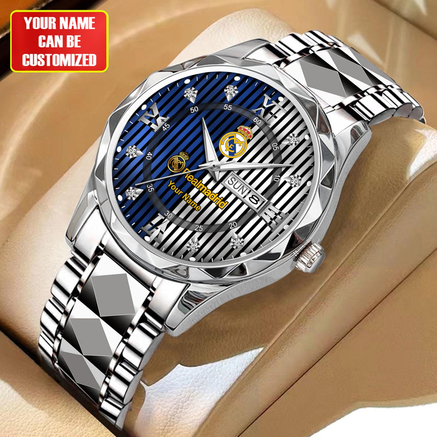 Personalized Real Madrid Sport Alloy Charley Watch