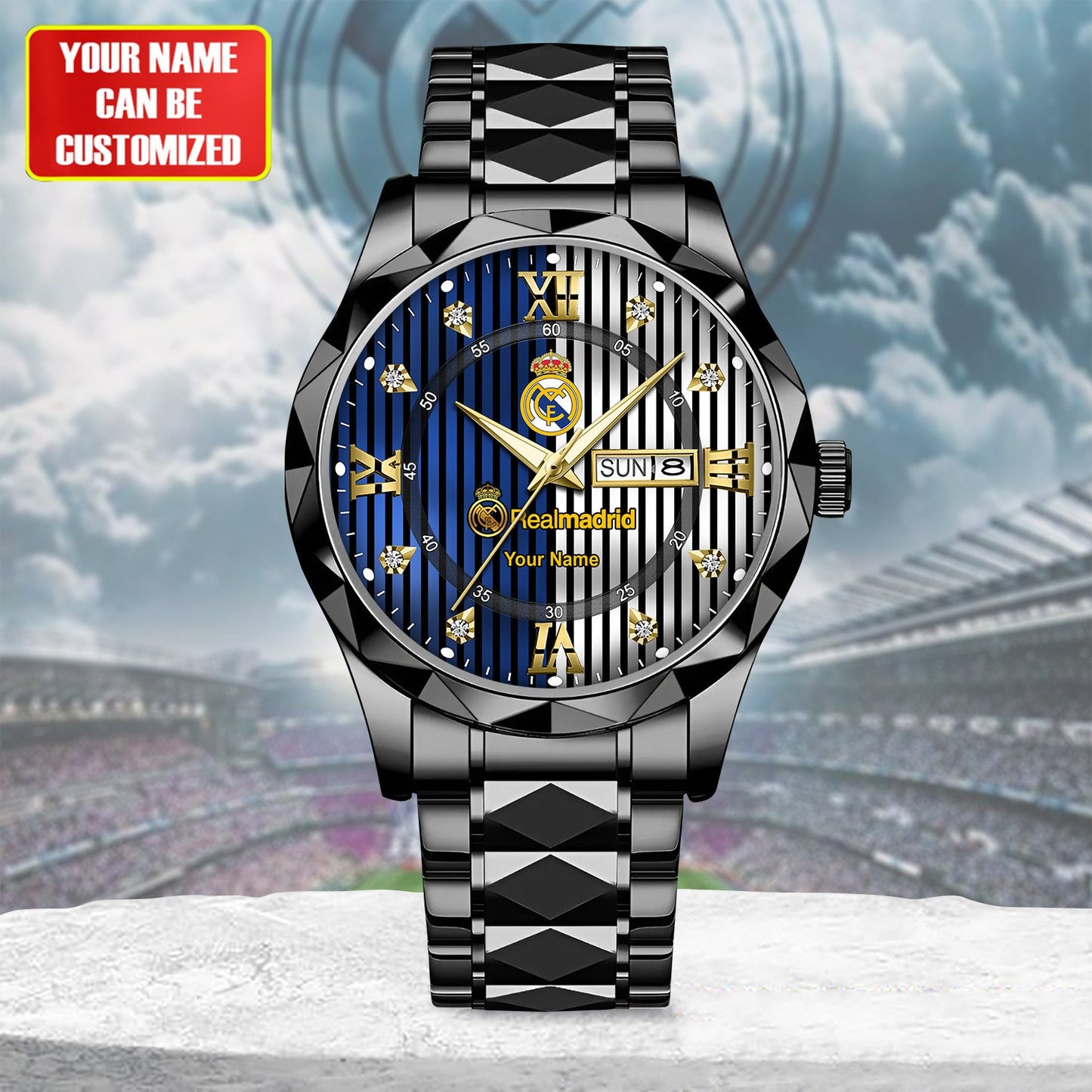Personalized Real Madrid Sport Alloy Charley Watch