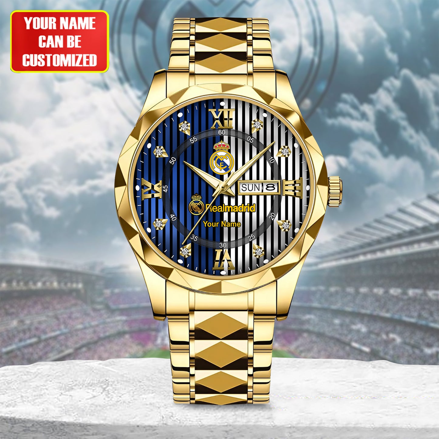 Personalized Real Madrid Sport Alloy Charley Watch